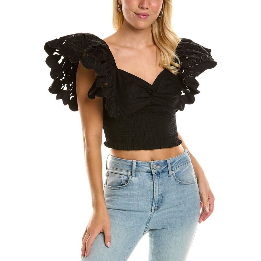 Tracy Reese Womens Crop Top